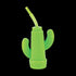 12 Oz Cactus Plastic Cups with Lids & Straws