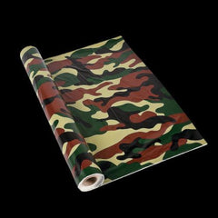 Camo Plastic Tablecloth Roll - 100 Feet