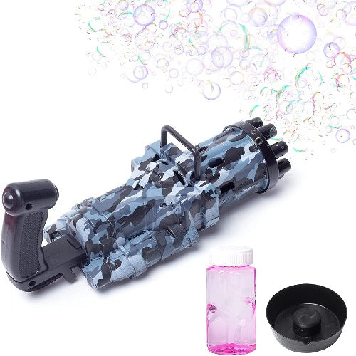 8-hole Camouflage Automatic Bubble Machine Gatling Gun