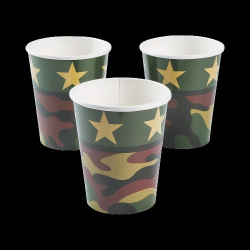 9 Oz Camouflage Paper Cups