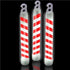 6" Candy Cane Glow Sticks - Pack of 4 Sticks