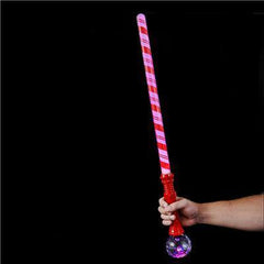 LED Light Up 30" Candy Cane Sword - Assorted Colors