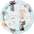 Cat Themed Party Dessert Plates