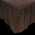 Pleated Chocolate Brown Table Skirt