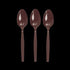 Chocolate Brown Color Plastic Spoons