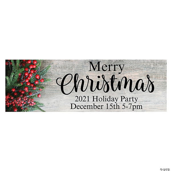 Christmas Party Custom Banner - Large