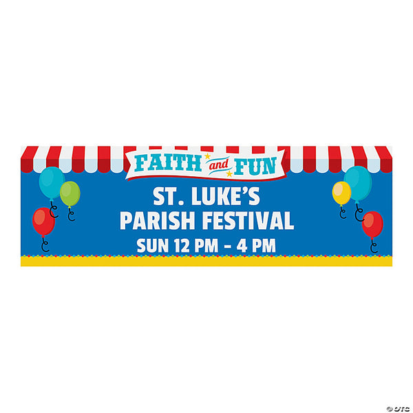 Church Carnival Custom Banner - Medium