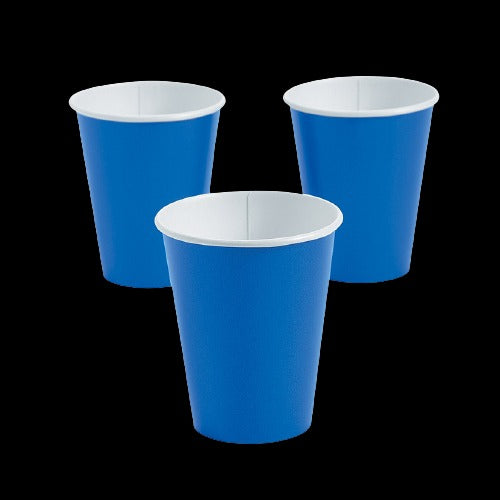 9 Oz Cobalt Blue Color Paper Cups