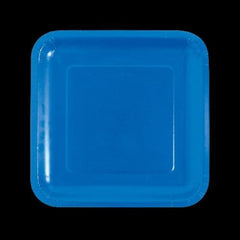 Cobalt Blue Square Paper Dinner Plates