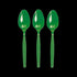 Kelly Green Color Plastic Spoons