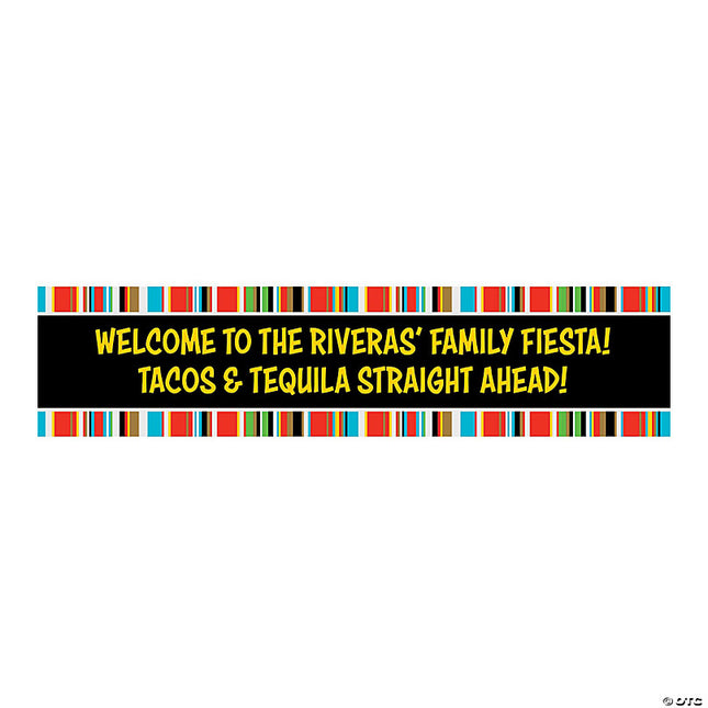 Colorful Border Fiesta Custom Banner - Small