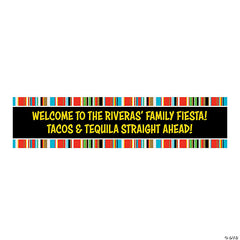 Colorful Border Fiesta Custom Banner - Small