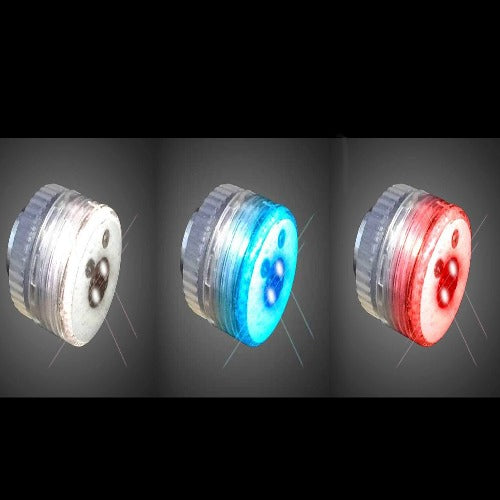 LED Flashing Button Body Lights-Patriotic Colors - Red Blue White