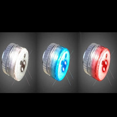 LED Flashing Button Body Lights-Patriotic Colors - Red Blue White