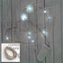 39 Inch Fairy Light Copper Wire - White LEDs(Coin Cell Operated)