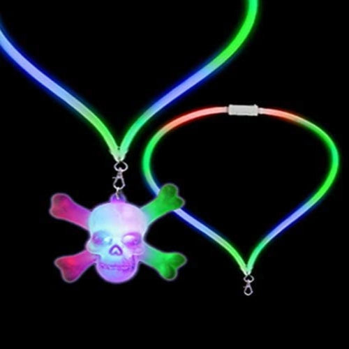 LED Flashing Lanyard - Skull and Crossbones