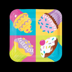Cupcake Party Paper Dinner Plates