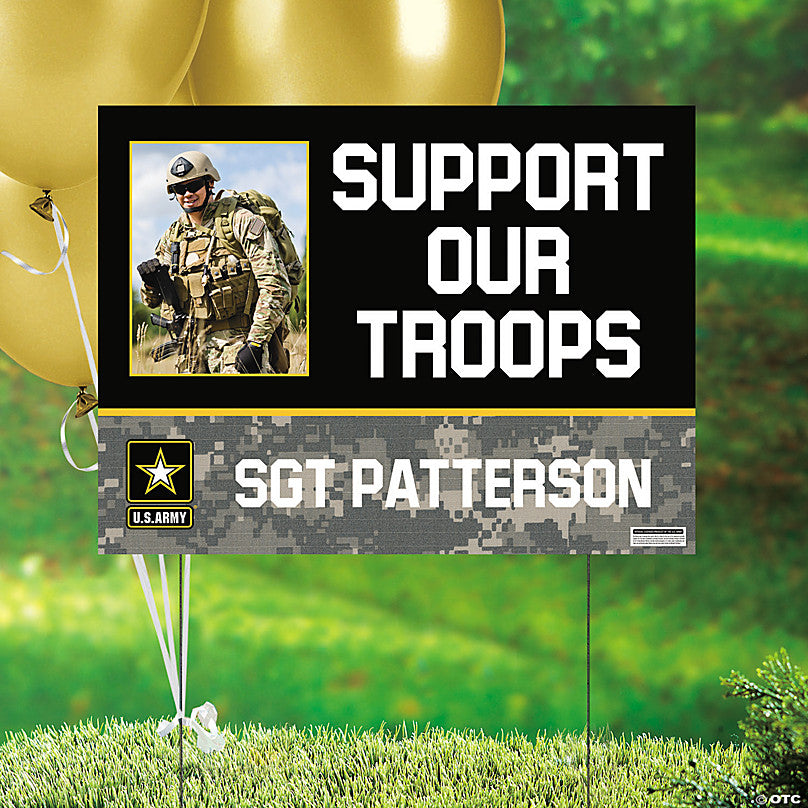 Join Army Sign Custom Photo U.S. Army Support Our Troops Yard Sign
