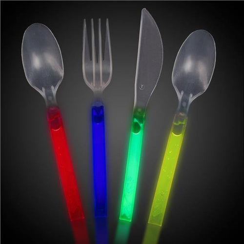 Glow In The Dark Cutlery - Assorted Colors