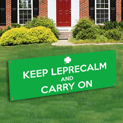 Keep Leprecalm Banner Decoration