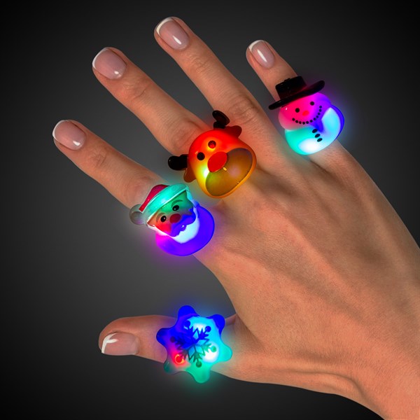 LED Christmas Rings Assortment