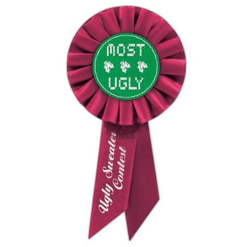 Ugly Sweater Contest Award Ribbon