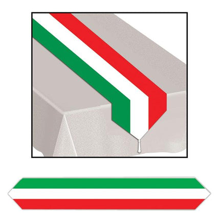 Red, White & Green Table Runner