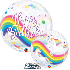 22  Bubble - Birthday Rainbows Unicorn