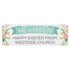 Personalized He Is Risen Banner - Large