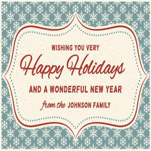 Vintage Holidays Greeting Card or Invites