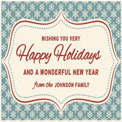 Vintage Holidays Greeting Card or Invites
