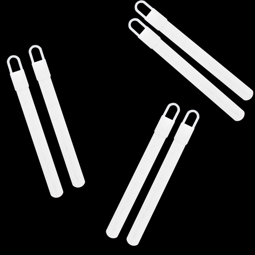 4 Inch Premium White Glow Sticks - Pack of 25