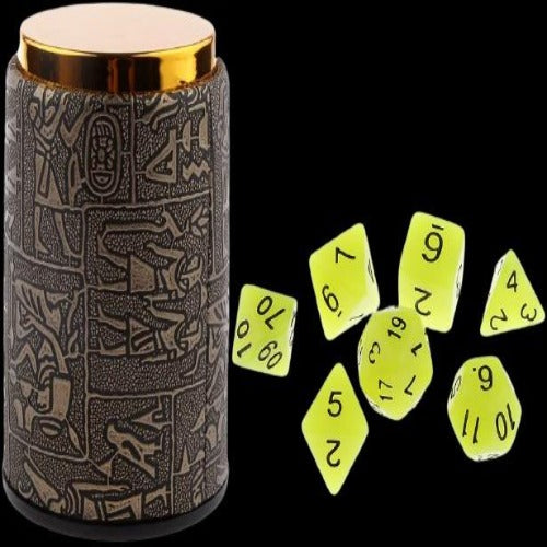 Glow in The Dark Multi-Sided Dices Cup Set Game
