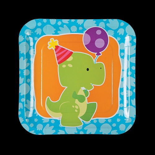 Little Dino Paper Dinner Plates