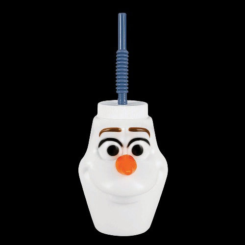 6 Oz Disneys Frozen II Olaf Plastic Cup with Straw