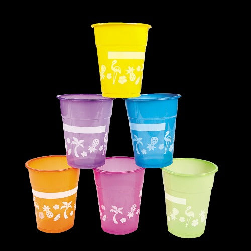 16 Oz Disposable Plastic Luau Cups