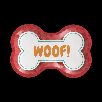 Dog Party Dessert Paper Plates