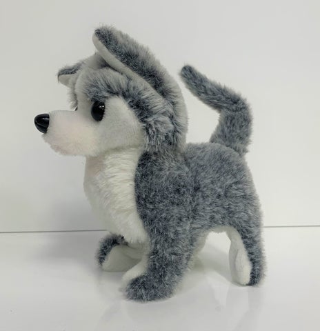 Walking Barking Cute Fluffy Toy Husky Dog
