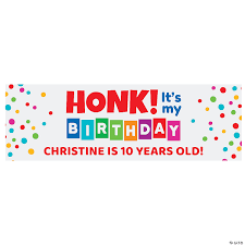Honk Its My Birthday Custom Banner - Medium