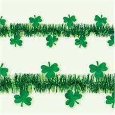 Shamrock Tinsel 15' Garland