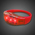 LED Light Up Red Sound Activated Silicone Bracelet