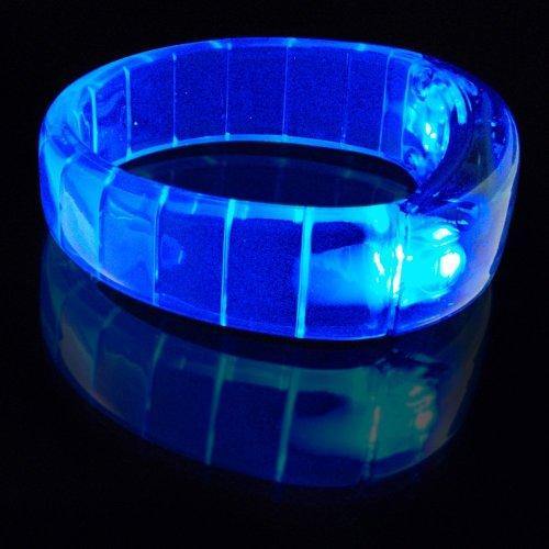 LED Flashing Blue Bangle Bracelets