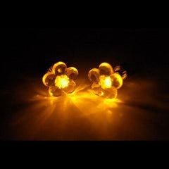 LED Light Up Yellow Flower Stud Earrings