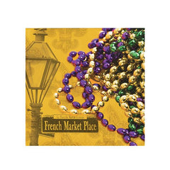 Mardi Gras Mask Beverage Napkins