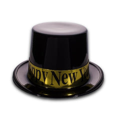 New Year Black & Gold Top Hat