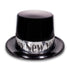 Black & Silver Happy New Year Top Hat