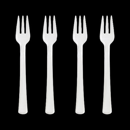 Clear Mini Appetizer Forks