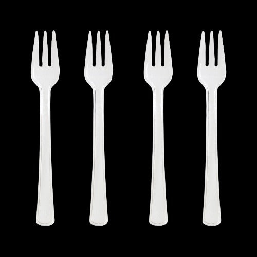 Clear Mini Appetizer Forks