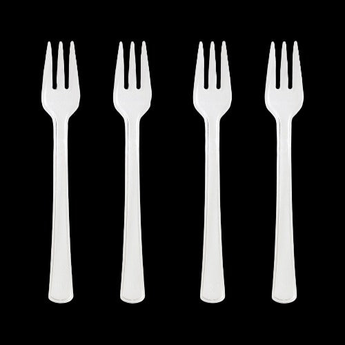 Clear Mini Appetizer Forks