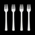 Clear Mini Appetizer Forks